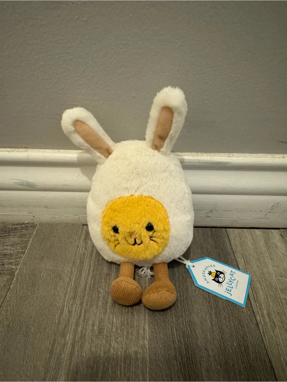 Jellycat Cream & Yellow Bunny Plush Easter edition